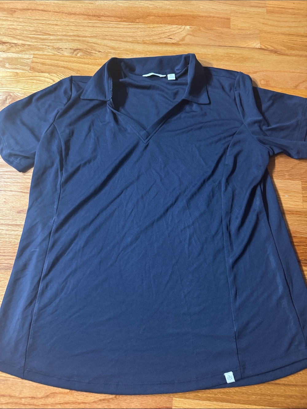 Lady Hagen Navy Short-Sleeve Polo
